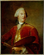 Nattier, Jean-Marc - Porträt von Louis Tocqué (1696-1772)