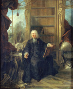 Lajoue, Jacques, de - Porträt von Jean-Antoine Nollet (1700-1770)