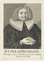 Unbekannter Künstler - Porträt von Johann Konrad Feuerlein (1629-1704) 