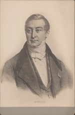 Grevedon, Pierre Louis Henri - Porträt von Flötist und Komponist Jean-Louis Tulou (1786-1865)