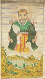 Unbekannter Künstler - Dangun, der Gründer von Go-Joseon auf dem Baekdu-Berg 