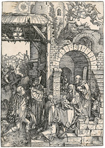 Dürer, Albrecht - Die Anbetung der Könige, aus dem Marienleben