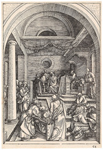 Dürer, Albrecht - Der zwölfjährige Jesus im Tempel, aus dem Marienleben