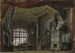 Chaperon, Philippe - Bühnenbildentwurf zur Oper La Princesse jaune von Camille Saint-Saëns