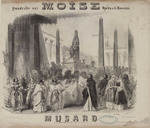 Coindre, Victor - Titelseite der Partitur der Oper Moïse et Pharaon (Moses und Pharao) von Gioacchino Rossini 