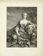 Daullé, Jean - Porträt von Opernsängerin Marie Pélissier (1707-1749)