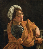 Gentileschi, Orazio - Bildnis einer jungen Frau als Sibylle
