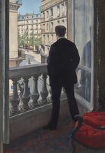 Caillebotte, Gustave - Jeune homme à sa fenêtre 
