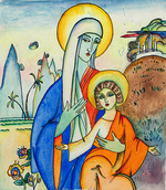 Kandinsky, Wassily Wassiljewitsch - Madonna und Kind