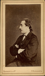 Fotoatelier Wesenberg - Porträt von Violinist und Komponist Henryk Wieniawski (1835-1880) 
