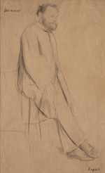 Degas, Edgar - Porträt von Maler Édouard Manet (1832-1883)