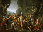 David, Jacques Louis - Leonidas bei den Thermopylen