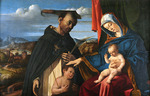 Lotto, Lorenzo - Madonna und Kind mit dem heiligen Peter Märtyrer