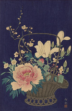 Ohara, Koson - Bambusblumenkorb