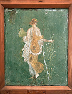 Römisch-pompejanische Wandmalerei - Flora