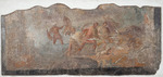 Römisch-pompejanische Wandmalerei - Die Wildschweinjagd