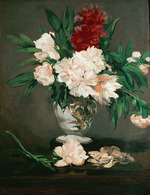 Manet, Édouard - Vase de pivoines sur piédouche