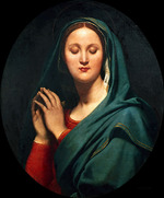 Ingres, Jean Auguste Dominique - Madonna mit dem blauen Schleier