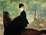 Manet, Édouard - Die Reiterin. Porträt von Marie Lefébure