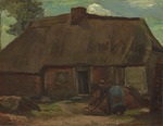Gogh, Vincent, van - Hütte mit umgrabender Bäuerin