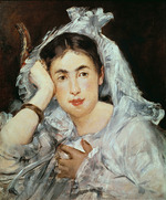 Manet, Édouard - Feune fille en blanc (Marguerite de Conflans au capuchon)