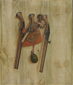Gijsbrechts, Cornelis Norbertus - Trompe l'Oeil mit Pistolen