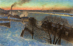 Jansson, Eugène - Abend im Februar, Riddarfjärden, Stockholm