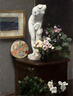Fantin-Latour, Henri - Stillleben mit Torso und Blumen