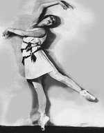 Unbekannter Fotograf - Felia Dubrowska im Ballett Apollon musagète von Igor Strawinsky. Kostümentwurf von Coco Chanel