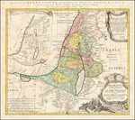 Homann, Johann Baptist - Karte des Heiligen Landes, aufgeteilt auf die zwölf Stämme Israels