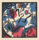Kandinsky, Wassily Wassiljewitsch - Drei Reiter in rot, blau und schwarz. Aus Klänge 