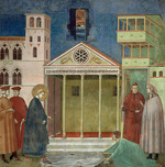 Giotto di Bondone - Ehrung eines einfachen Mannes (Freskenzyklus der Franziskuslegende)