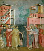 Giotto di Bondone - Verzicht auf weltliche Güter (Freskenzyklus der Franziskuslegende)