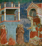 Giotto di Bondone - Die Feuerprobe vor dem Sultan (Freskenzyklus der Franziskuslegende)
