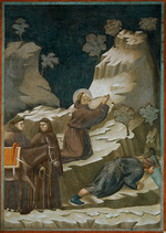Giotto di Bondone - Das Quellwunder des Heiligen Franziskus (Freskenzyklus der Franziskuslegende)