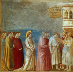 Giotto di Bondone - Der Hochzeitszug Mariä (Freskenzyklus aus dem Leben Mariä)