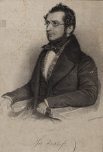 Staub, Andreas - Porträt von Pianist und Komponist Joseph Fischhof (1804-1857)