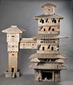 Chinesischer Meister - Modell eines mehrstöckigen Hauses