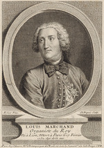 Dupuis, Charles - Porträt von Organist und Komponist Louis Marchand (1669-1732)