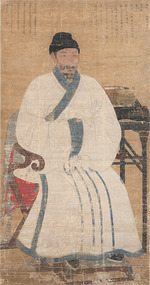 Unbekannter Künstler - Porträt von Yi Jehyeon (1288-1367)