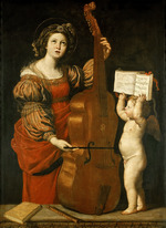 Domenichino - Heilige Cäcilia spielt Gambe