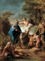 Batoni, Pompeo Girolamo - Venus überreicht Aeneas die Waffen des Vulkan 