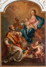 Bonito, Giuseppe - Die Erscheinung der Heiligen Familie vor dem heiligen Philipp Neri 