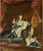 Rigaud, Hyacinthe François Honoré, Kreis von - Porträt von König Ludwig XV. von Frankreich (1710-1774)