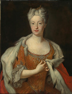 Silvestre, Louis de - Porträt von Erzherzogin Maria Josepha von Österreich (1699-1757)