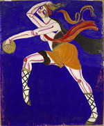 Exter, Alexandra Alexandrowna - Kostümentwurf zum Theaterstück Famira-kifared von I. Annenski