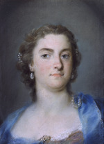 Carriera, Rosalba Giovanna - Porträt von Sängerin Faustina Hasse-Bordoni (1697-1781) 