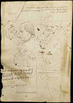 Leonardo da Vinci - Seite aus dem Codex Trivulzianus