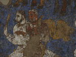 Sogdische Kunst - Wandmalerei von Afrasiab, Westwall: Botschafter (Detail)