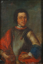 Unbekannter Künstler - Porträt von Peter I. der Große (1672-1725)